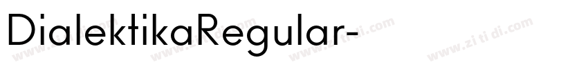 DialektikaRegular字体转换