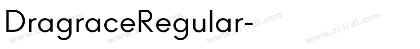 DragraceRegular字体转换
