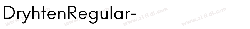 DryhtenRegular字体转换