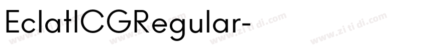 EclatICGRegular字体转换