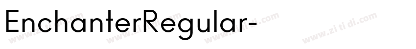 EnchanterRegular字体转换