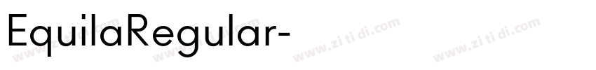 EquilaRegular字体转换