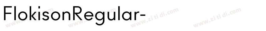 FlokisonRegular字体转换