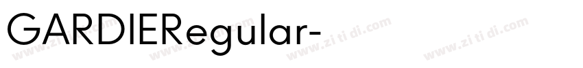 GARDIERegular字体转换