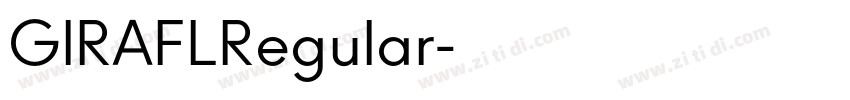 GIRAFLRegular字体转换