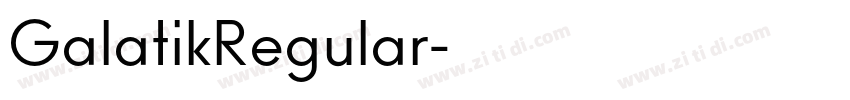GalatikRegular字体转换