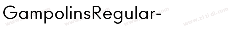 GampolinsRegular字体转换