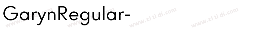GarynRegular字体转换