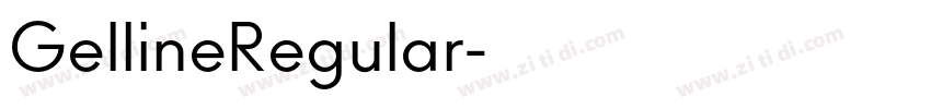 GellineRegular字体转换 GellineRegular字体转换
