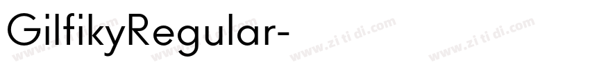 GilfikyRegular字体转换