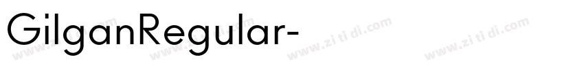 GilganRegular字体转换