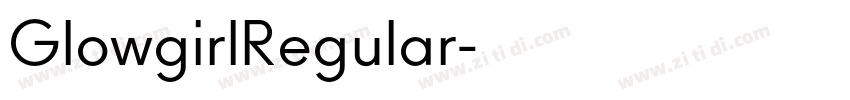GlowgirlRegular字体转换