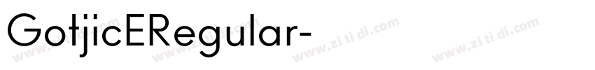 GotjicERegular字体转换