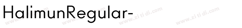 HalimunRegular字体转换 HalimunRegular字体转换