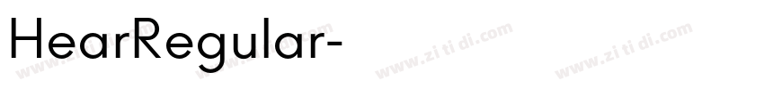 HearRegular字体转换