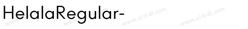 HelalaRegular字体转换