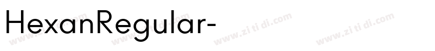 HexanRegular字体转换 HexanRegular字体转换