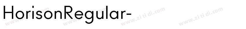 HorisonRegular字体转换