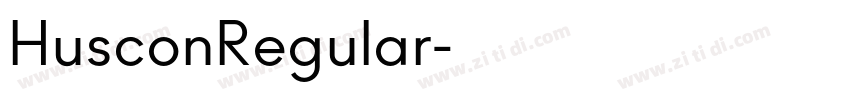 HusconRegular字体转换