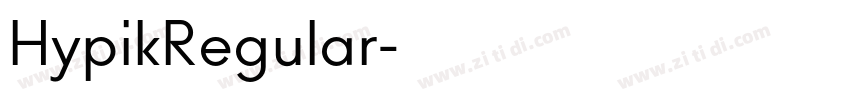 HypikRegular字体转换