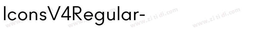 IconsV4Regular字体转换 IconsV4Regular字体转换