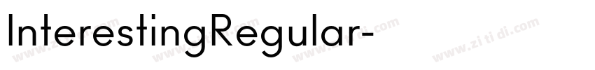 InterestingRegular字体转换