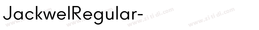 JackwelRegular字体转换