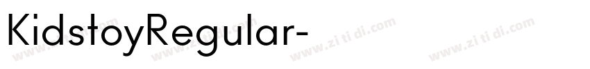 KidstoyRegular字体转换