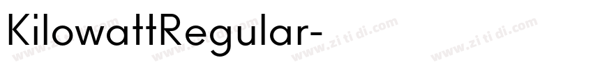 KilowattRegular字体转换