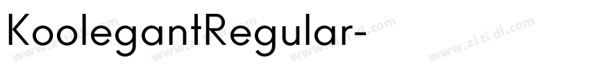KoolegantRegular字体转换 KoolegantRegular字体转换