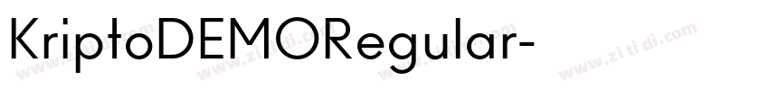KriptoDEMORegular字体转换