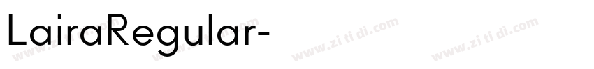 LairaRegular字体转换