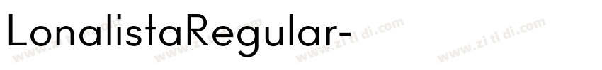 LonalistaRegular字体转换