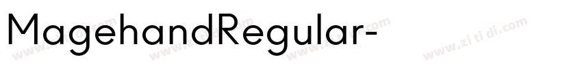 MagehandRegular字体转换