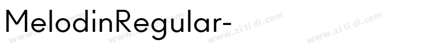 MelodinRegular字体转换