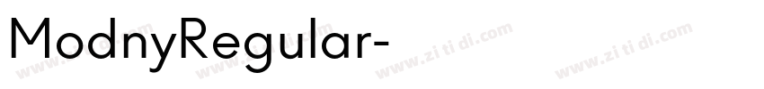 ModnyRegular字体转换