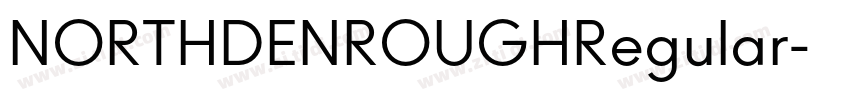 NORTHDENROUGHRegular字体转换