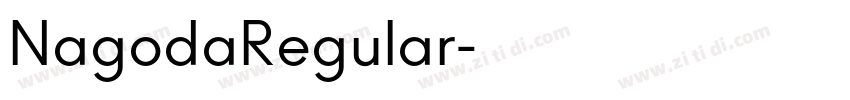 NagodaRegular字体转换