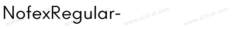 NofexRegular字体转换