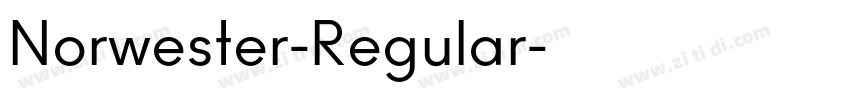 Norwester-Regular字体转换
