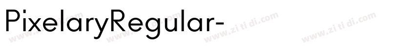 PixelaryRegular字体转换