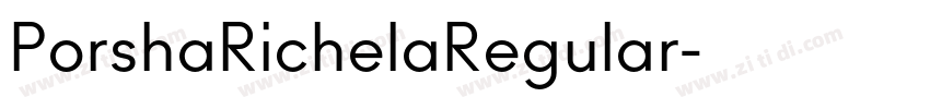PorshaRichelaRegular字体转换