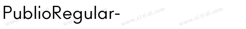 PublioRegular字体转换