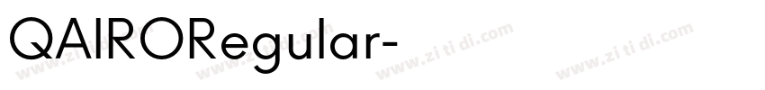 QAIRORegular字体转换 QAIRORegular字体转换
