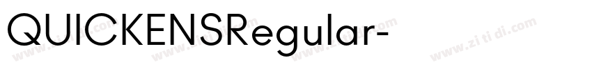 QUICKENSRegular字体转换