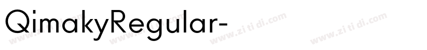 QimakyRegular字体转换