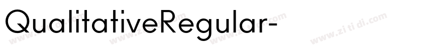 QualitativeRegular字体转换