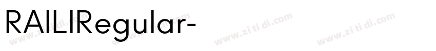 RAILIRegular字体转换