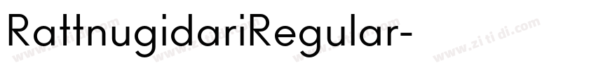 RattnugidariRegular字体转换