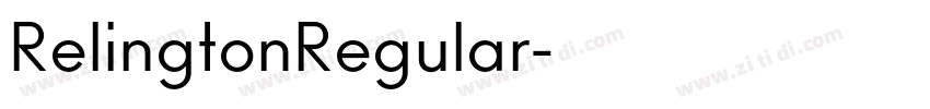 RelingtonRegular字体转换